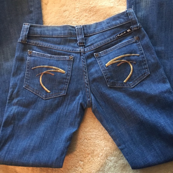 Gold Pocket Frankie B Low Rise Size 4 Jeans - Picture 4 of 8